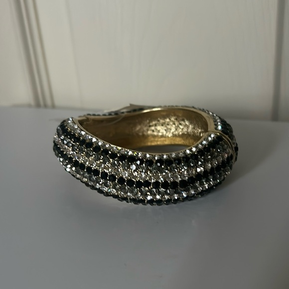 Amrita Singh Austrian Crystal Hinge Cuff Bracelet - Picture 1 of 5